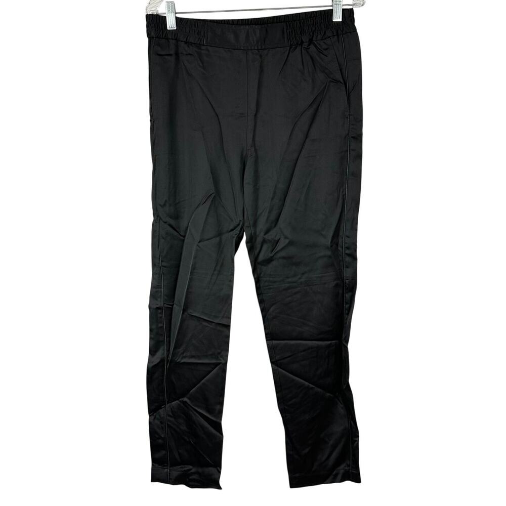 The Kooples Black Satin Joggers Women's Size 2 (US 6) New With Tags Condition